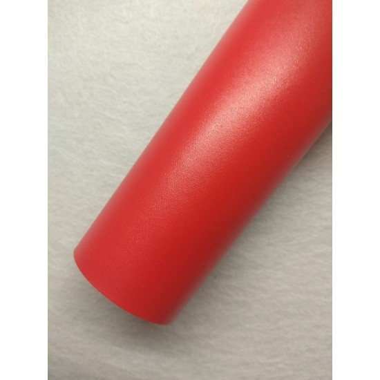 Кожзам "Глосс" 19,5*33 см цв. красный, цена за лист